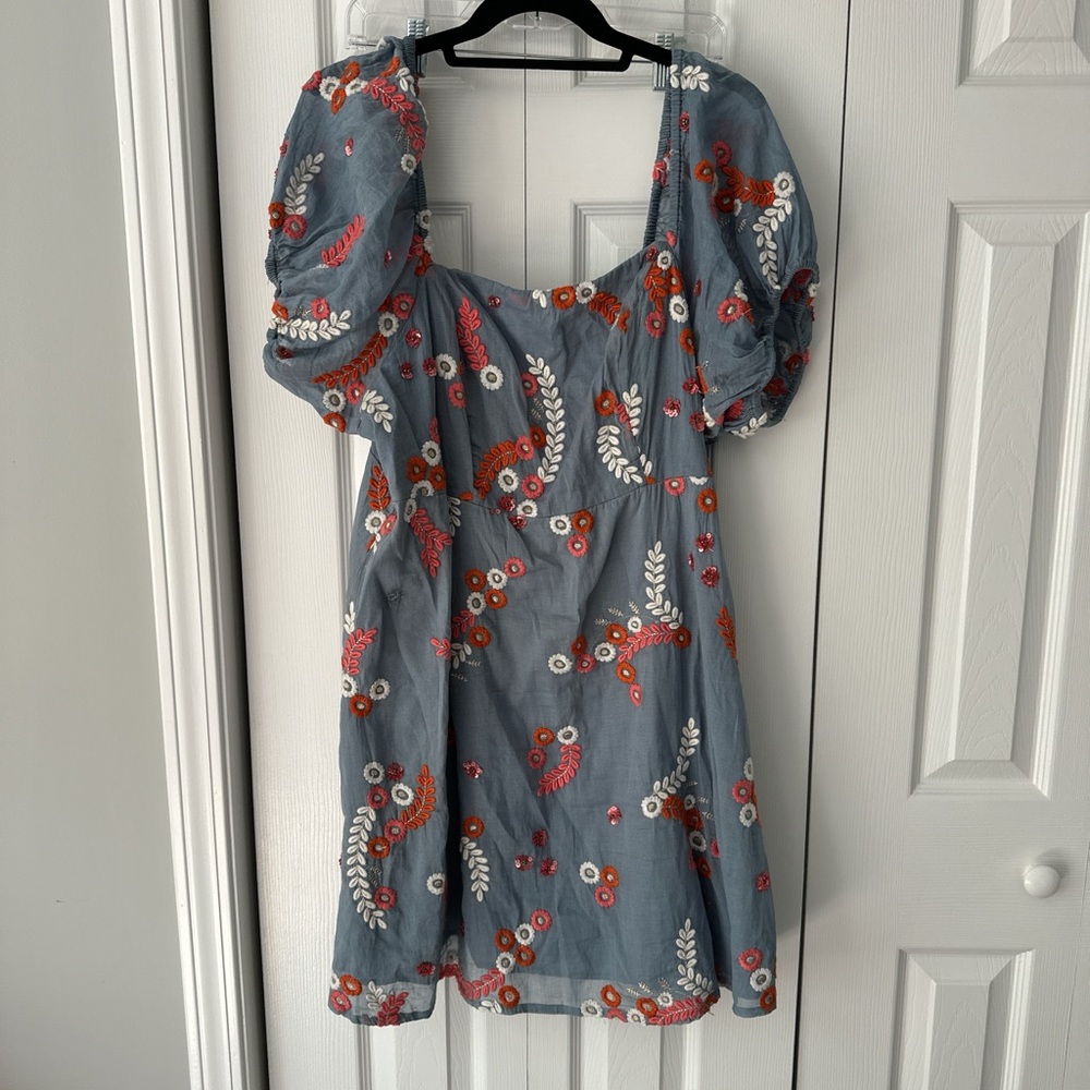 Floral Puff Sleeve Dress